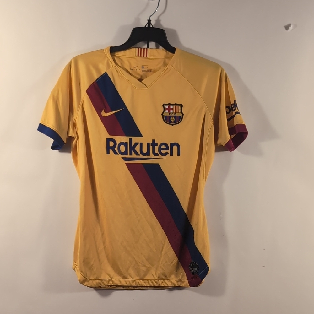 BARCELONA 2019 2020 AWAY FOOTBALL SHIRT SOCCER JERSEY NIKE Size Medium